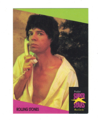 1991 Pro Set MusiCards Superstars #116 Rolling Stones/Mick Jagger UK edition
