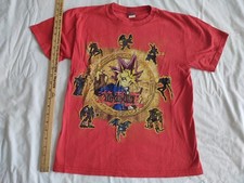 Konami 1990's Shirt Children's Youth Size 12 14 Red Yu-Gi-Oh Yugioh Exodia more
