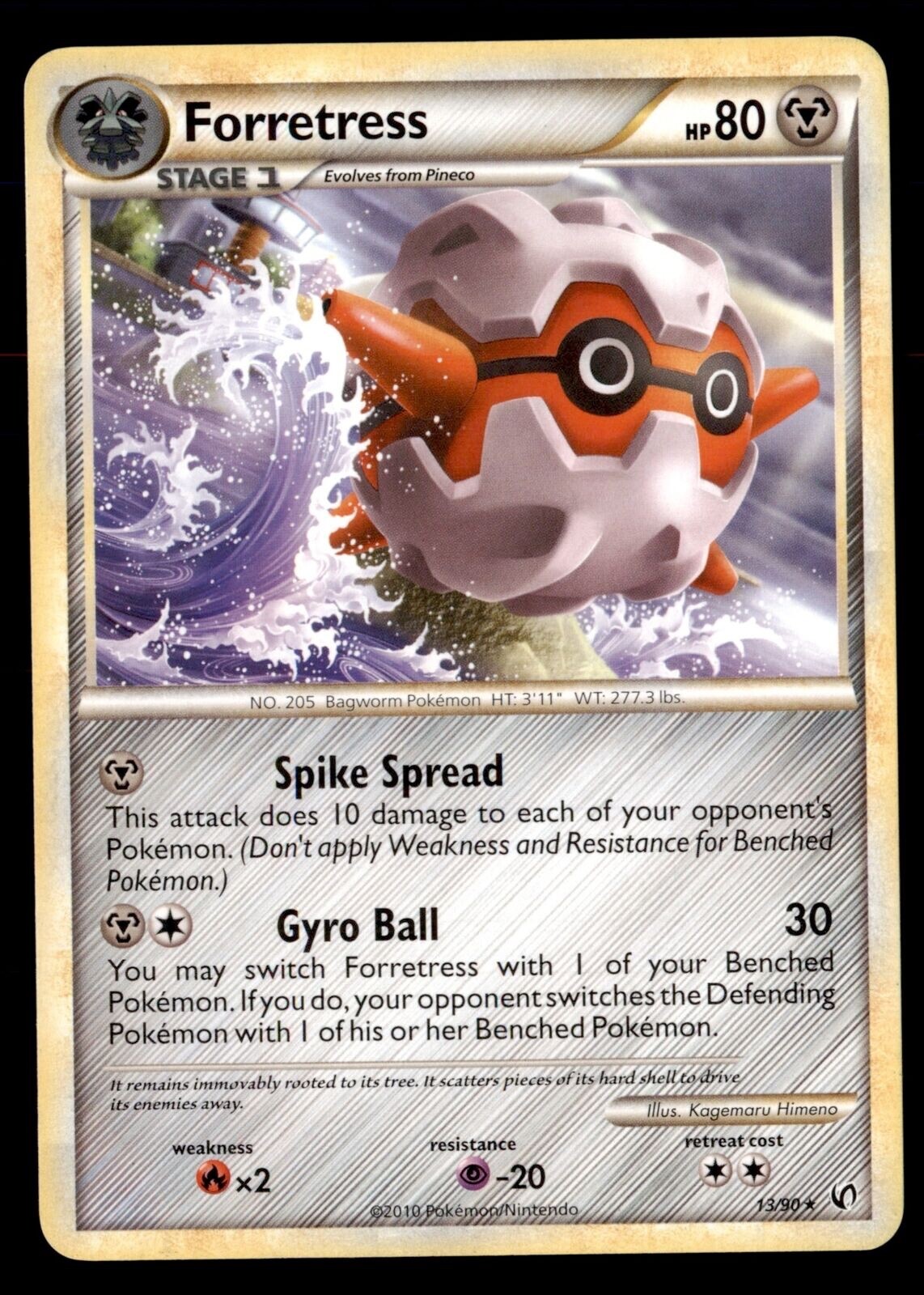 Pokemon Card Forretress Undaunted 13/90 EXCELLENT/NEAR MINT Non-Holo Rare TCG!!!