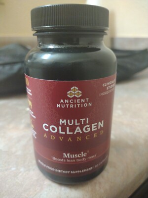 Ancient Nutrition Multi Collagen ADVANCED MUSCLE  Boosts Lean Body Mass Ex 01/27