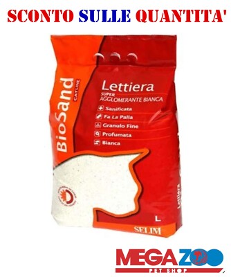 Biosand Lettiera Agglomerante Per Gatti Profumata - 10 Kg Con Essenza Di Caprifoglio - Foto 2