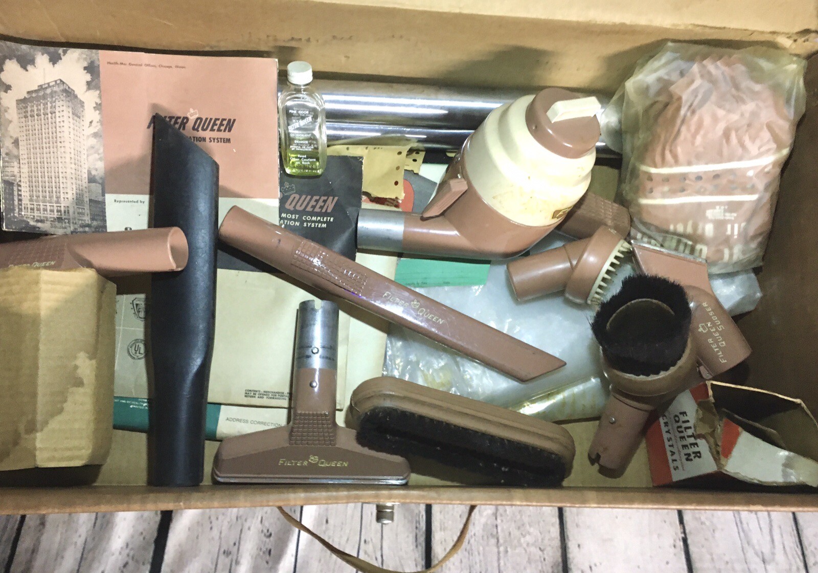 Vintage 1960s Filter Queen Vacuum Accessories with Box eBay