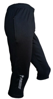 Primo 3/4 Trainingshose Hose Short Herren Kinder Sporthose Trainingshose Schwarz