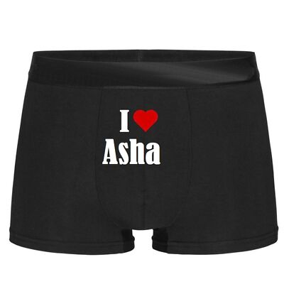 Boxershorts I Love Asha Geschenk Geburtstag Valentinstag Weihnachten Ostern