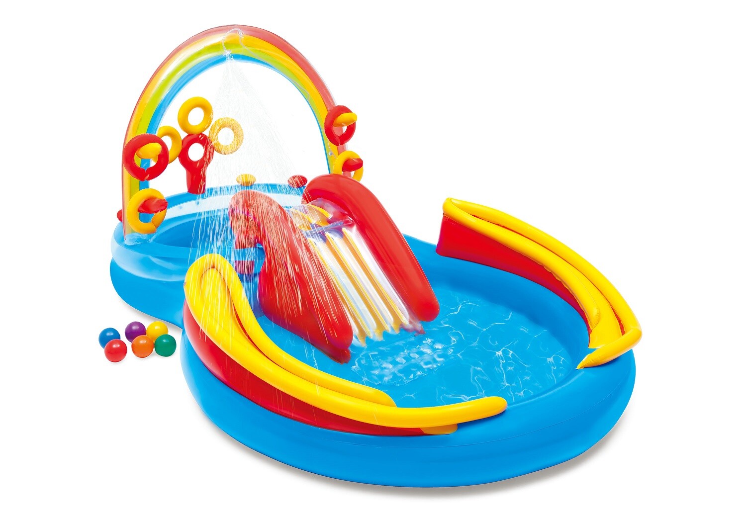 INTEX piscina para bebés piscina infantil piscina infantil centro de juegos tobogán natación 57453
