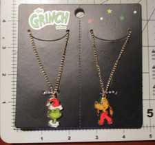 HOW THE GRINCH STOLE CHRISTMAS dr seuss max BEST FRIENDS NECKLACE SET besties D