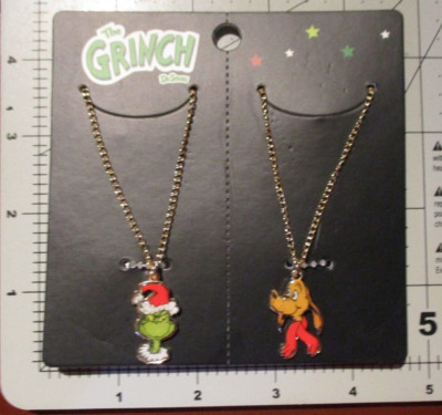 HOW THE GRINCH STOLE CHRISTMAS dr seuss max BEST FRIENDS NECKLACE SET besties D