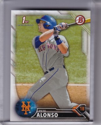 2016 BOWMAN #BD92 PETE ALONSO ROOKIE RC NEW YORK METS B182