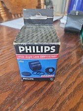 Philips Wide Angle Lens 0.65x SBV1157A01 Leatherette Storage Case Adapter Rings