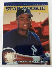 RUBEN RIVERA, 1996 UPPER DECK ML DEBUT STAR ROOKIE CARD #230, YANKEES. rookie card picture