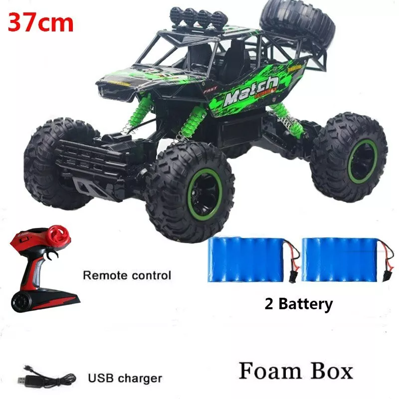 Grande Carrinho De Controle Remoto Rc 4x4 37cm Grande