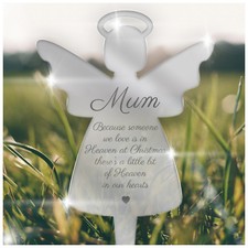 PERSONALISED Christmas Grave Memorial Plaque Graveside Decoration Mum Dad Nanny