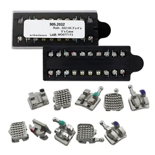 Dental Orthodontic Mini Brackets Metal Braces MIM MINI Roth 022 345 With Hooks