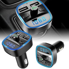 Bluetooth 5.0 Wireless Car FM Transmitter MP3 Player Radio 2 USB Charger JQ