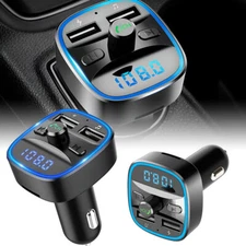 Bluetooth 5.0 Wireless Car FM Transmitter MP3 Player Radio 2 USB Charger JQ