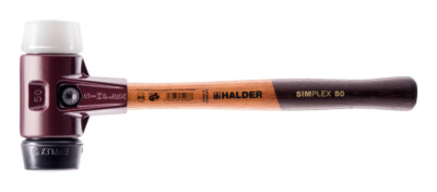 Halder Schonhammer Simplex 50 mm Gummi / Superplastik - 3027.050