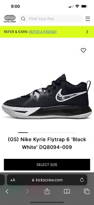 Nike Kyrie Flaptrap 6 Black White 