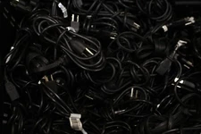 Lot of 100 3-Prong Replacement AC Power Cord US Plug for PC Desktop XBox Cisco