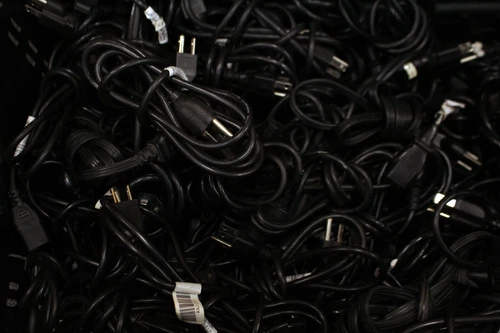 Lot of 100 3-Prong Replacement AC Power Cord US Plug for PC Desktop XBox Cisco