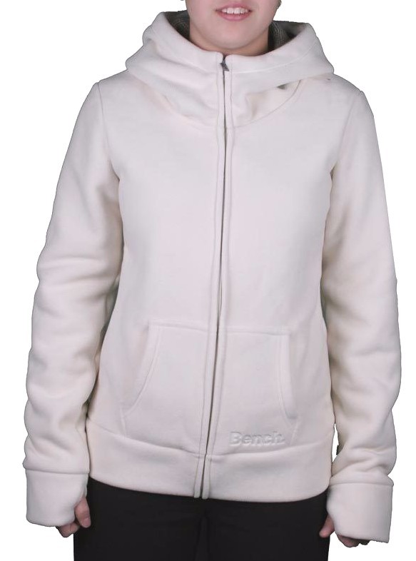 Bench Womens Seedpearl Needful Zip Thru Hooded Fleece Jacket