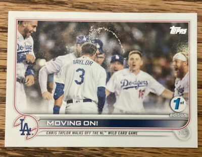 2022 Topps Series 1 First 1st Edition Base Card Moving On Dodgers