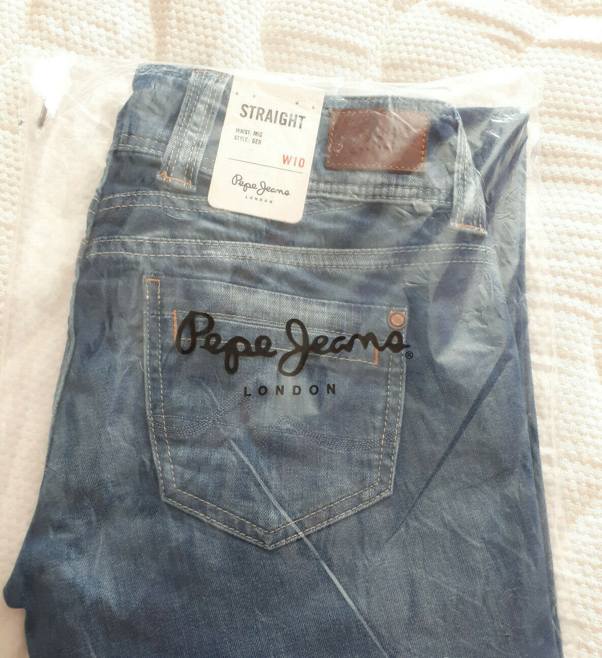 pepe jeans cane straight low waist