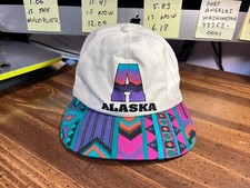 RARE Vintage  ALASKA Hat  Snapback  NEW Old Stock  BOX SHIPPED