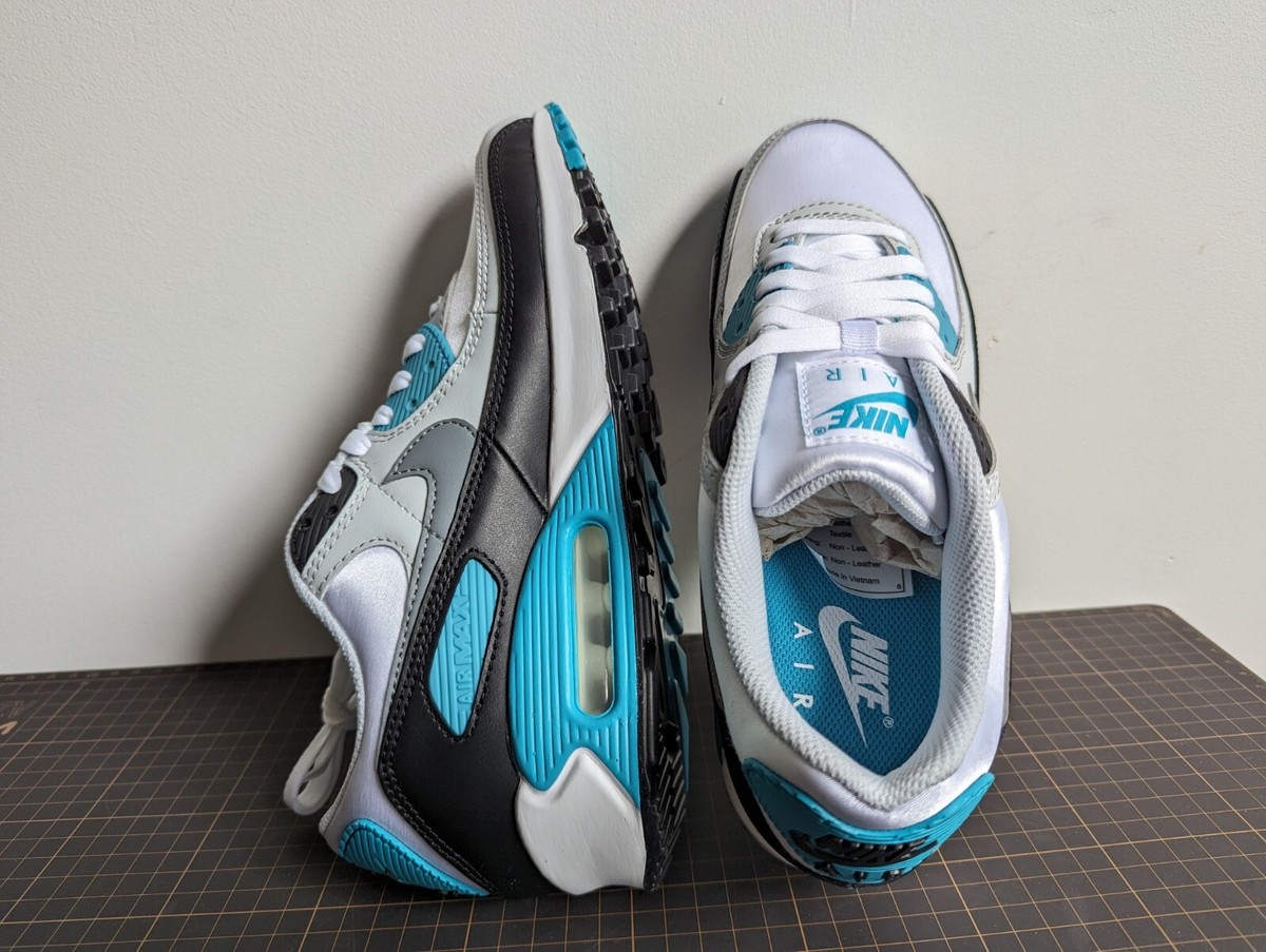 【新品未使用】NIKE AIR MAX 90 FB8570 101、27cm Women's Nike Air Max 90 White/Cool Grey-Teal Nebula (FB8570