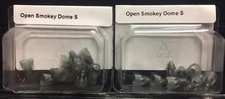 2 Packs of Open Smokey Domes Small For Phonak Hearing Aids. 20 Domes total.