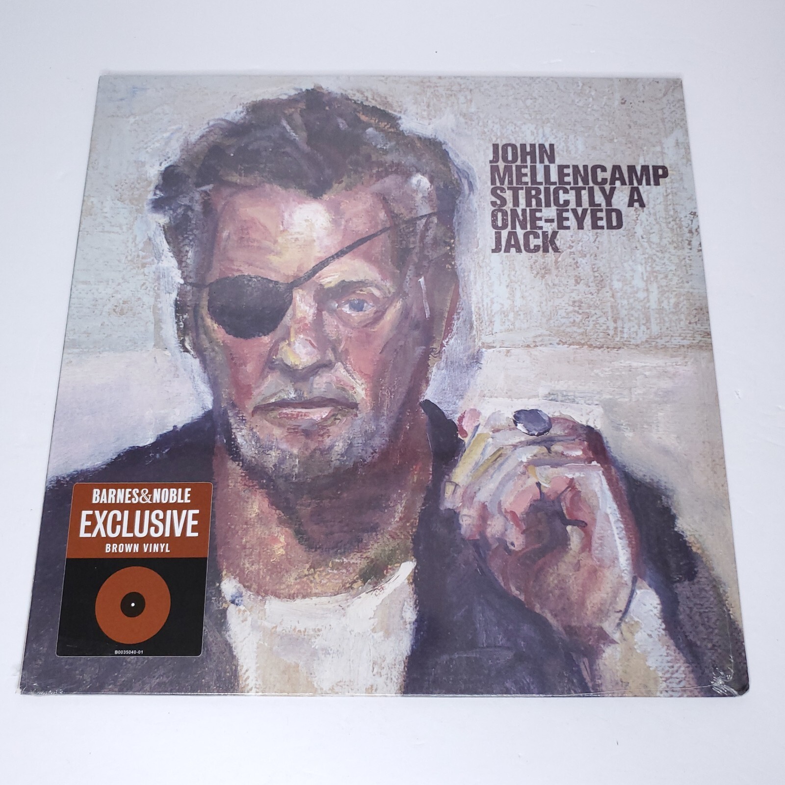 Джон Мелленкамп- Эксклюзивная виниловая пластинка Strictly A One-Eyed Jack на коричневом виниле.