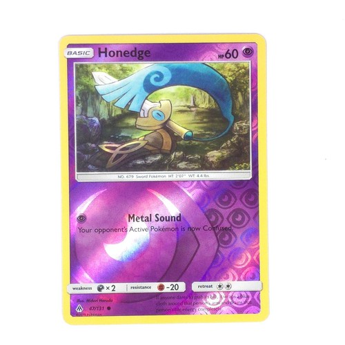 Honedge 47/131 LP - Forbidden Light Sun Moon Pokemon Card - Midori