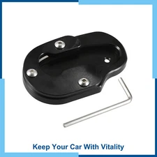 Pack(1) Set Motorcycle Kickstand Side Stand Plate Pad Black for Harley-Davidson 