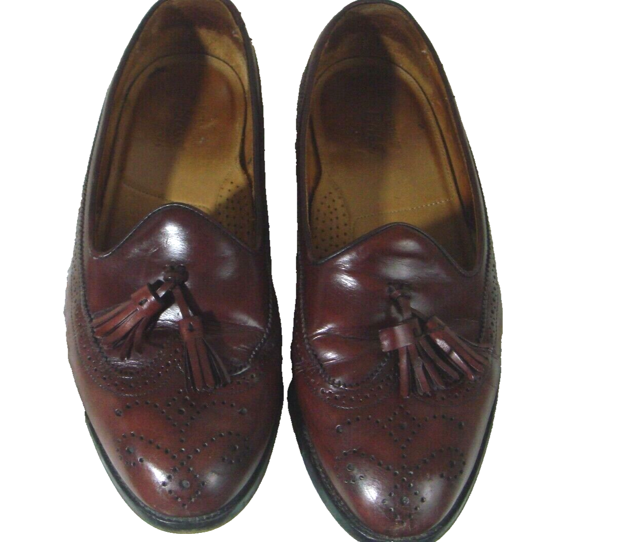 SAOLA Scarpe eleganti casual da uomo Bass Wingtip Oxford in pelle brogues slip on nappa 8 5 D