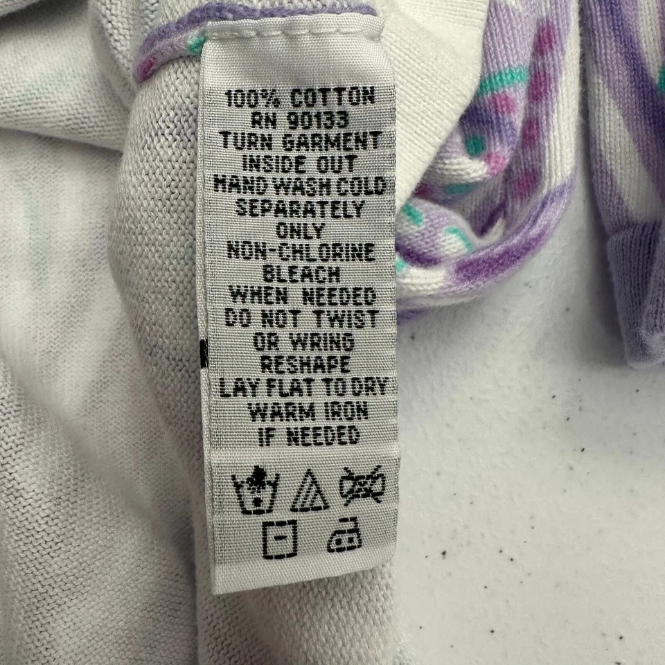 Arte portátil Bob Mackie para mujer Caridgan talla S cachemira púrpura blanco artístico  Foto 4 de 4