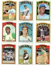 Outstanding Lot Of (35) 1972 Topps Baseball. EX to NM. #420 S. Carlton