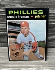 1971 Topps Baseball Woodie Fryman #414 Phillies Yankees Vintage MLB Card
