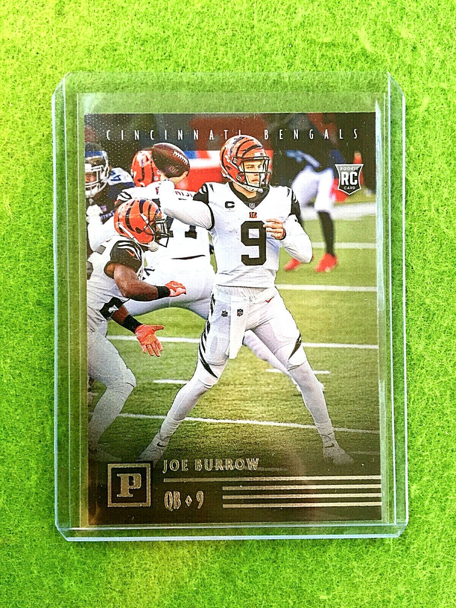 JOE BURROW ROOKIE CARD JERSEY #9 BENGALS 2020 Panini Chronicles
