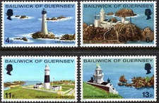 1976 Guernsey Sg 135/138 Lighthouses MNH