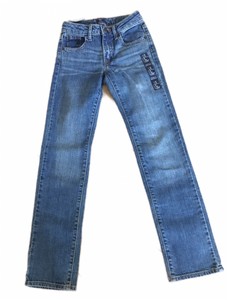 Gap-Girls-Jeans-Size-10-Straight-Slim-Fit-Medium-Wash-Denim-NEW