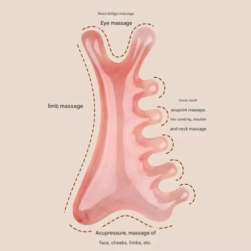 Multifunctional Massage Comb 4-in-1 Beauty Tools New Head Meridian Combs - Photo 3 sur 18