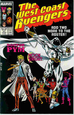 West Coast Avengers # 21 (Moon Knight joins) (USA, 1987)