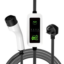 EV Charger Cable Type 2 to 3 Pin Plug 5M Electric Car Charger 3.5kW 13A Charger