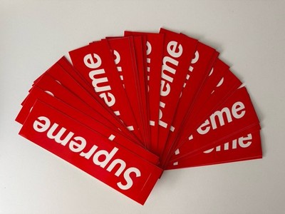 (25 PACK) Supreme Red Box Logo Sticker Brand New 100% Authentic