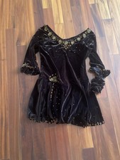 Ice Figure Skating Dress Long Sleeves Dance Gymnastics Leotard