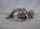 Sterling Silver .925 & 14k Gold  14K Gold Carved Elephant Enhancer 26.7 gr Mint — photo 3
