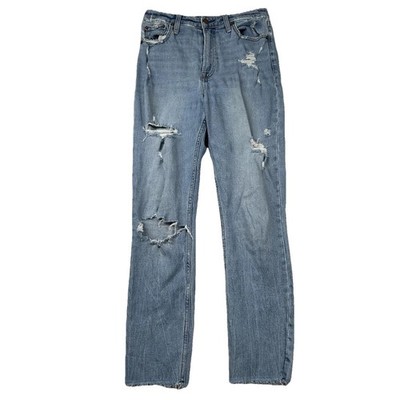 Abercrombie Fitch Jeans Womens 27 Simone High Rise Slim Distressed