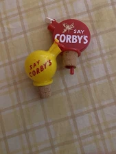 Set Of 2 Say Corby’s Bottle Top Pourers - Excellent