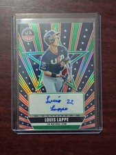 2026 Panini Stars & Stripes Prizm Signatures Louis Lappe Green Parallel 