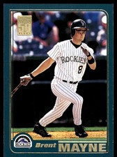 Brent Mayne 2001 Topps #461 Colorado Rockies MLB READ FREE SHIPPING AutographDen