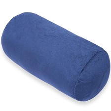 Round Cylinder Bolster Pillow with Removable Velvet Cover, Tube Roll Cervical...